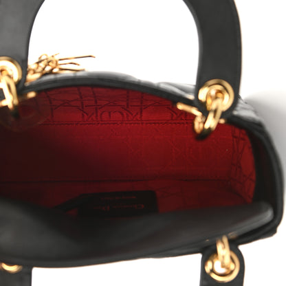 Christian Dior Lambskin Cannage Mini Lady Dior Black 4 of 11