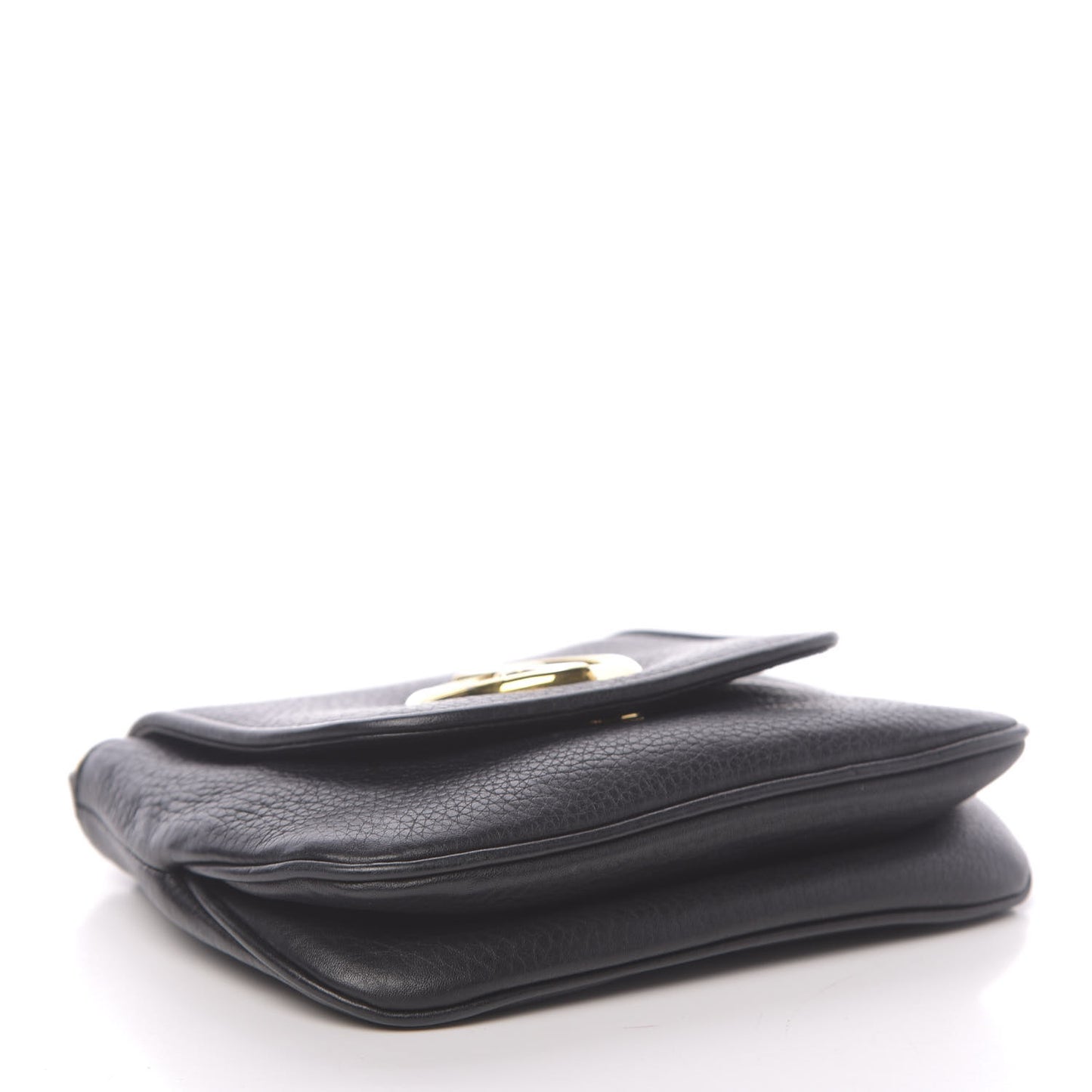 Pebbled Calfskin Small 1973 Chain Shoulder Bag Black