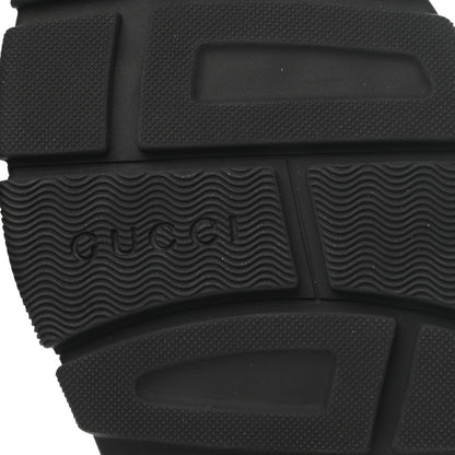 Gucci Nappa Grosgrain Logo Mens Velcro Chunky Slide Sandals 10 Black 6 of 8