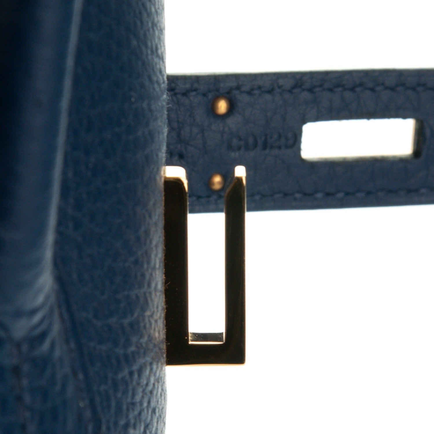 Hermes Taurillon Clemence Birkin 35 Bleu Saphir 13 of 24
