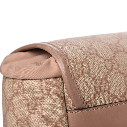 Gucci GG Supreme Monogram Medium Single Buckle Rucksack Backpack Beige 11 of 26