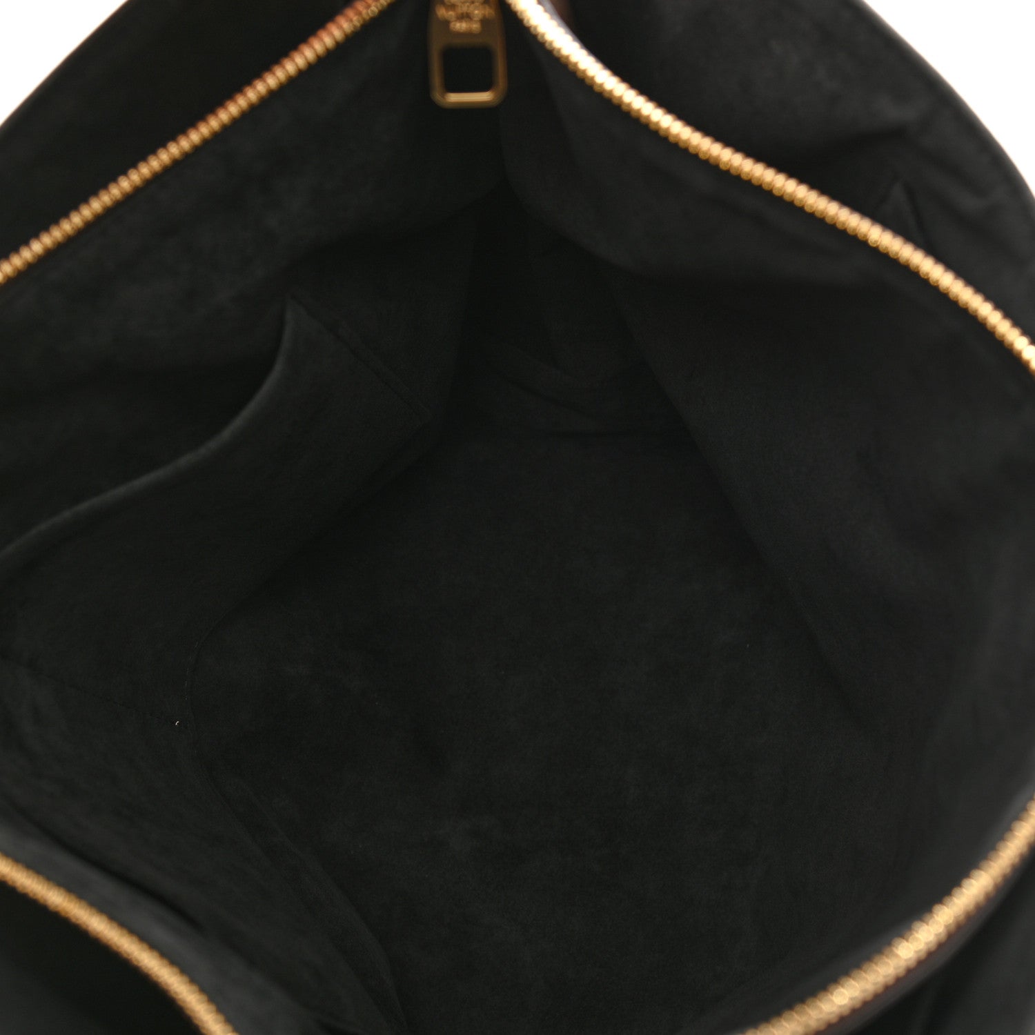 Louis Vuitton Monogram Flower Zipped Tote MM Black 5 of 10
