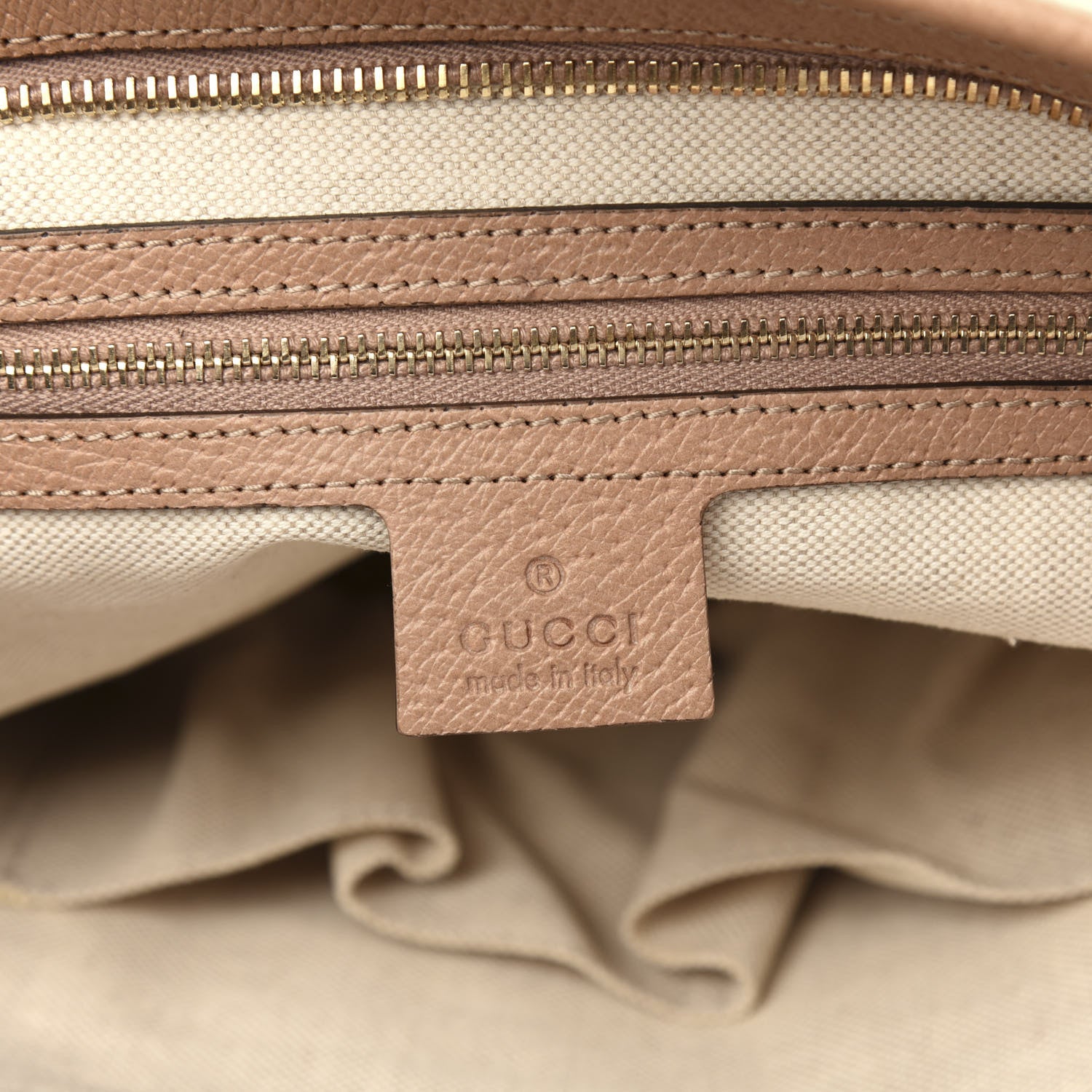 Gucci Monogram Medium Bree Zippered Tote Beige Dark Cipria 6 of 11