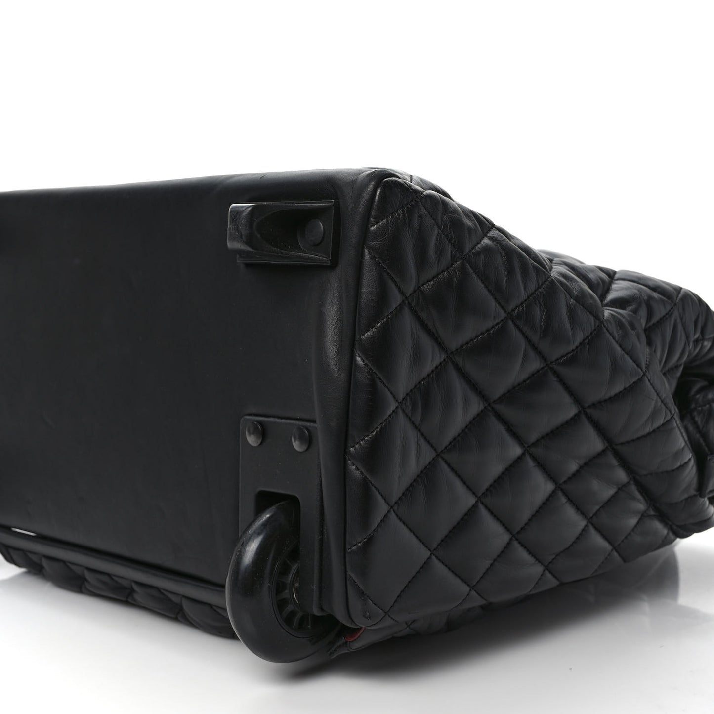 Lambskin Quilted Coco Cocoon Trolley Black