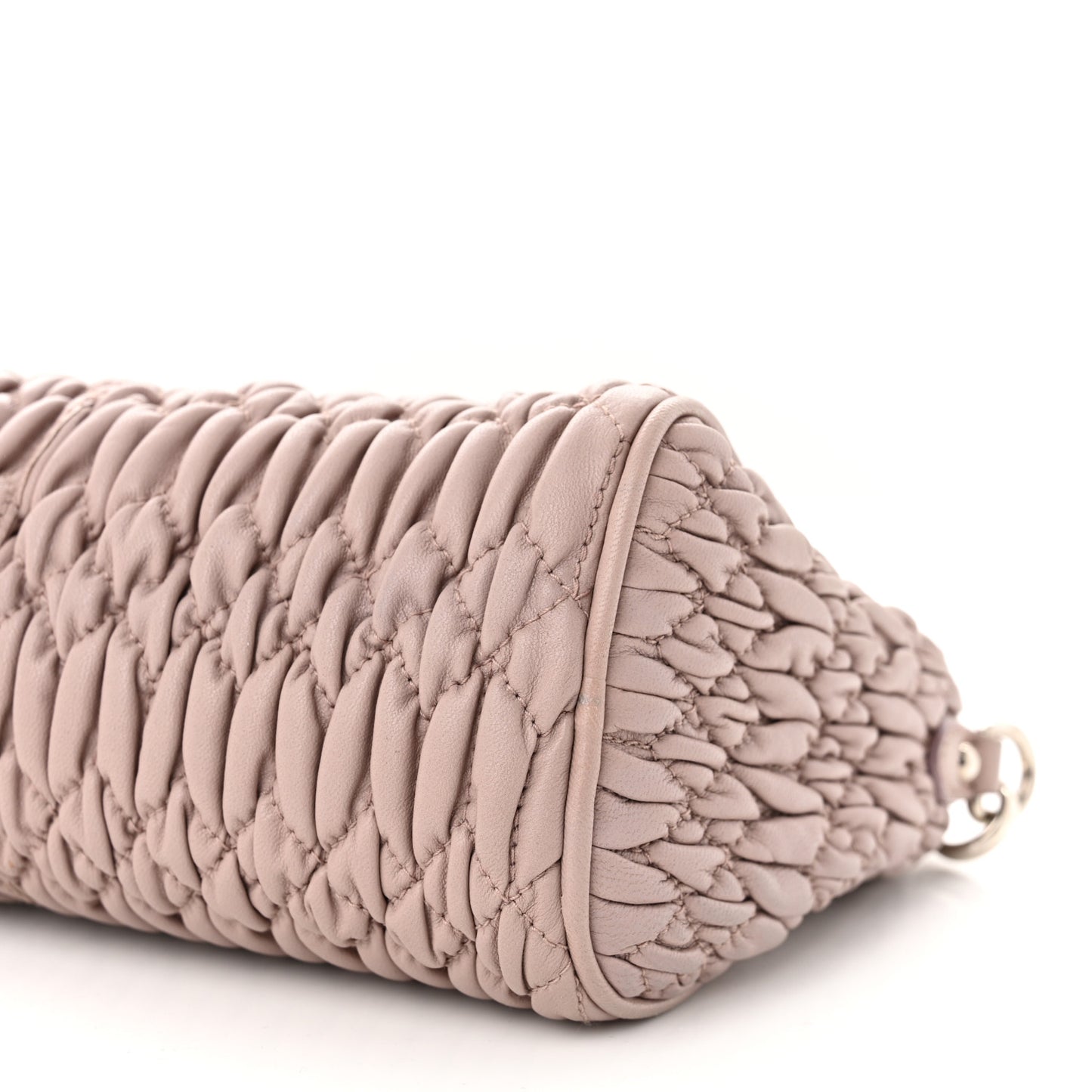 Nappa Matelasse Crystal Crossbody Clutch Cammeo