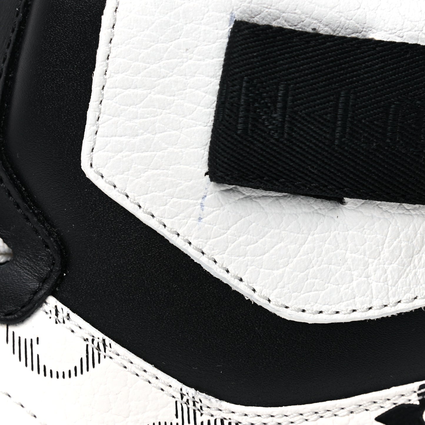 Calfskin Monogram Mens Rivoli High Top Sneakers 9.5 Black