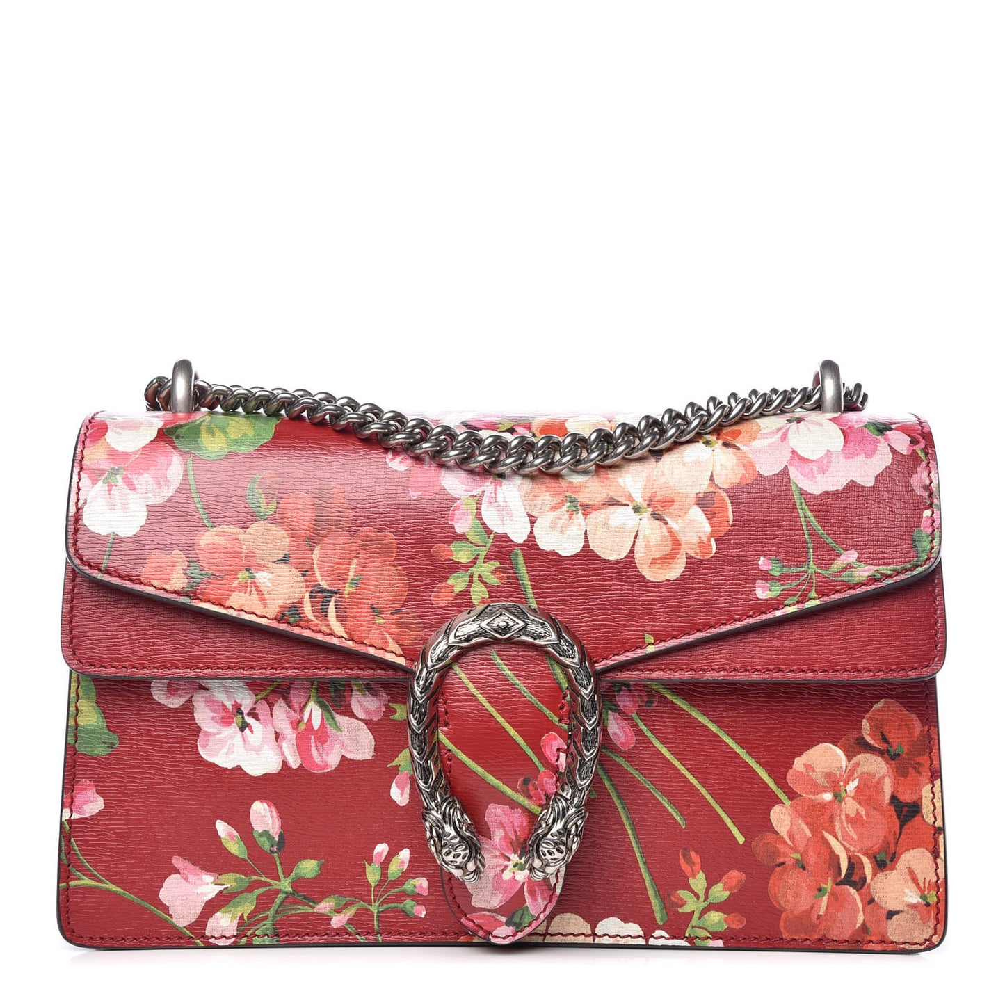 Calfskin Blooms Print Small Dionysus Shoulder Bag Romantic Cherry Multicolor
