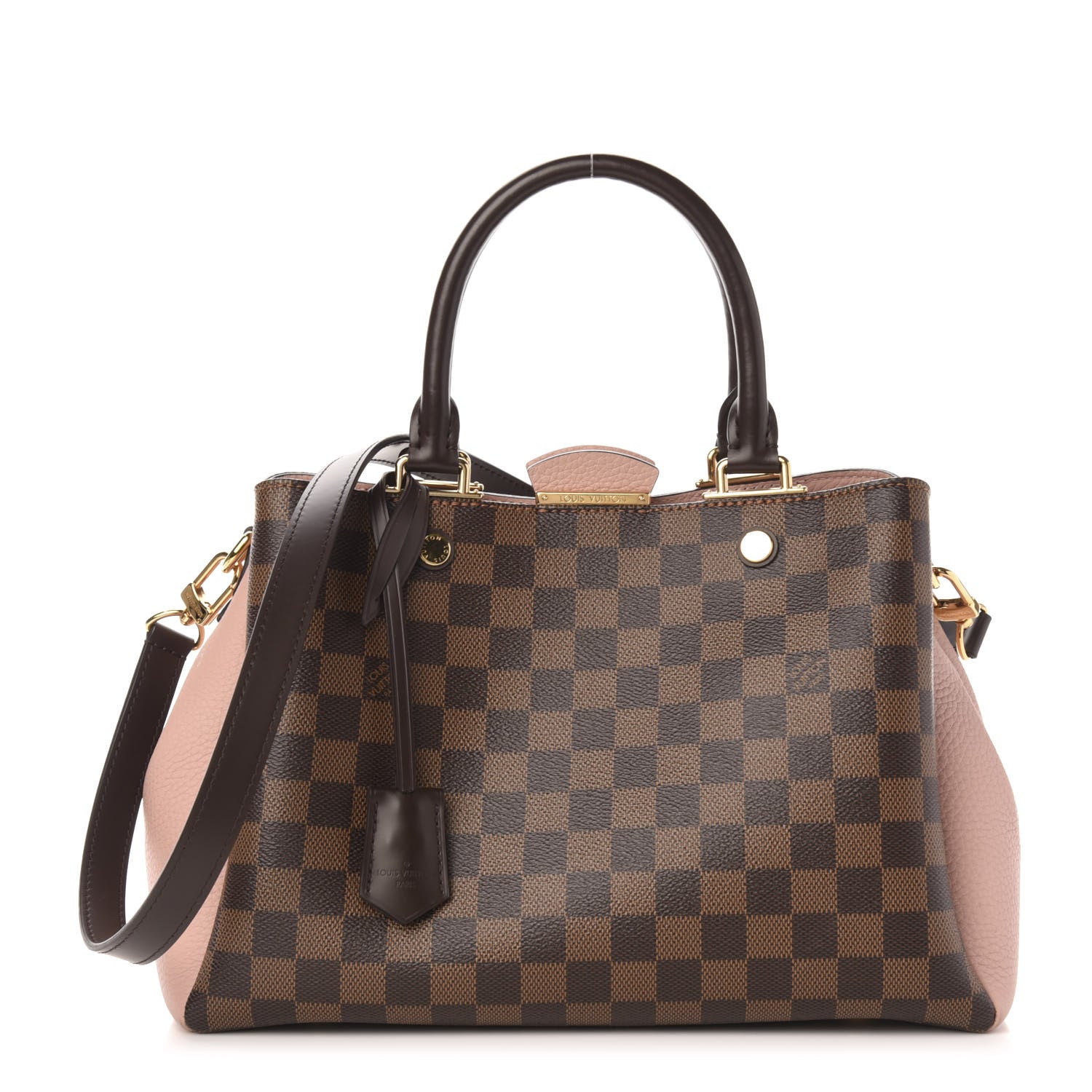 Louis Vuitton Damier Ebene Cuir Taurillon Brittany Magnolia 1 of 12