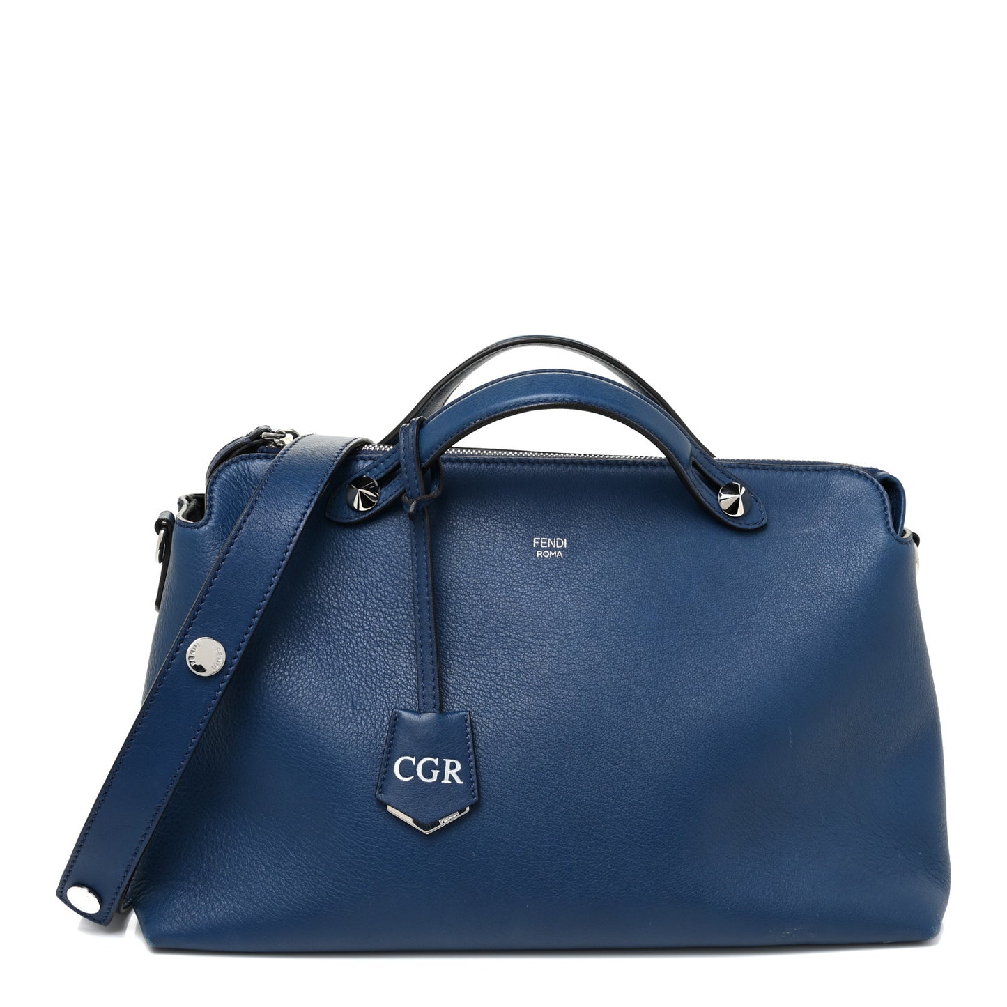 Vitello Dolce Marmol Large By The Way Boston Bag Blue