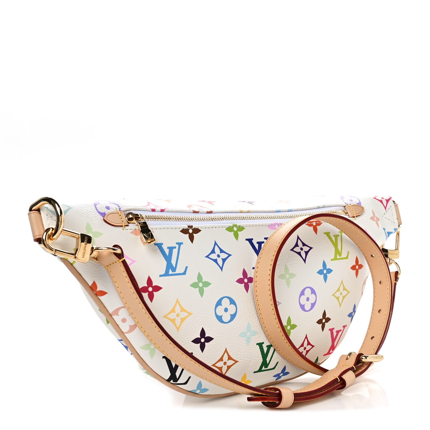 LV X TM Monogram Multicolor High Rise Bumbag White