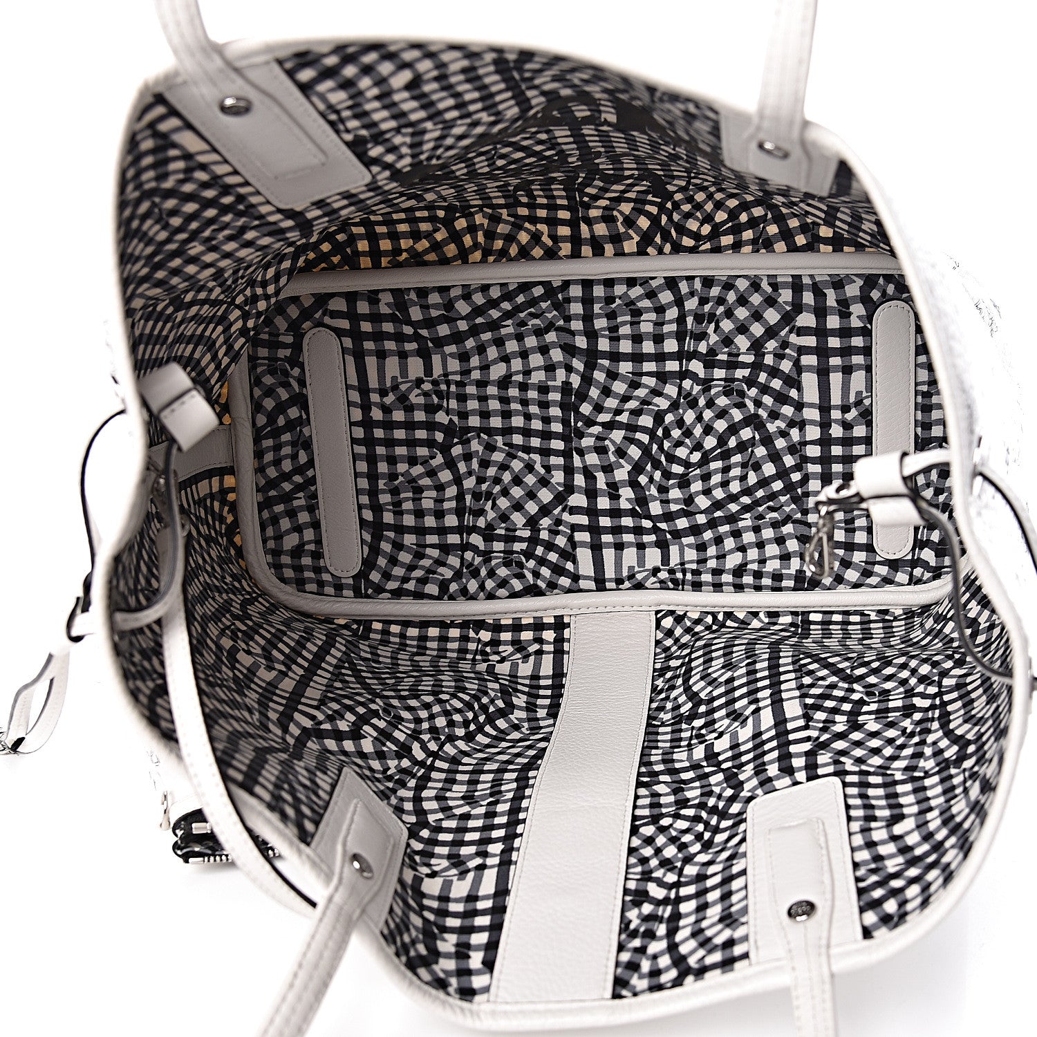 MCM Visetos Medium Liz Reversible Shopper Tote White 10 of 18