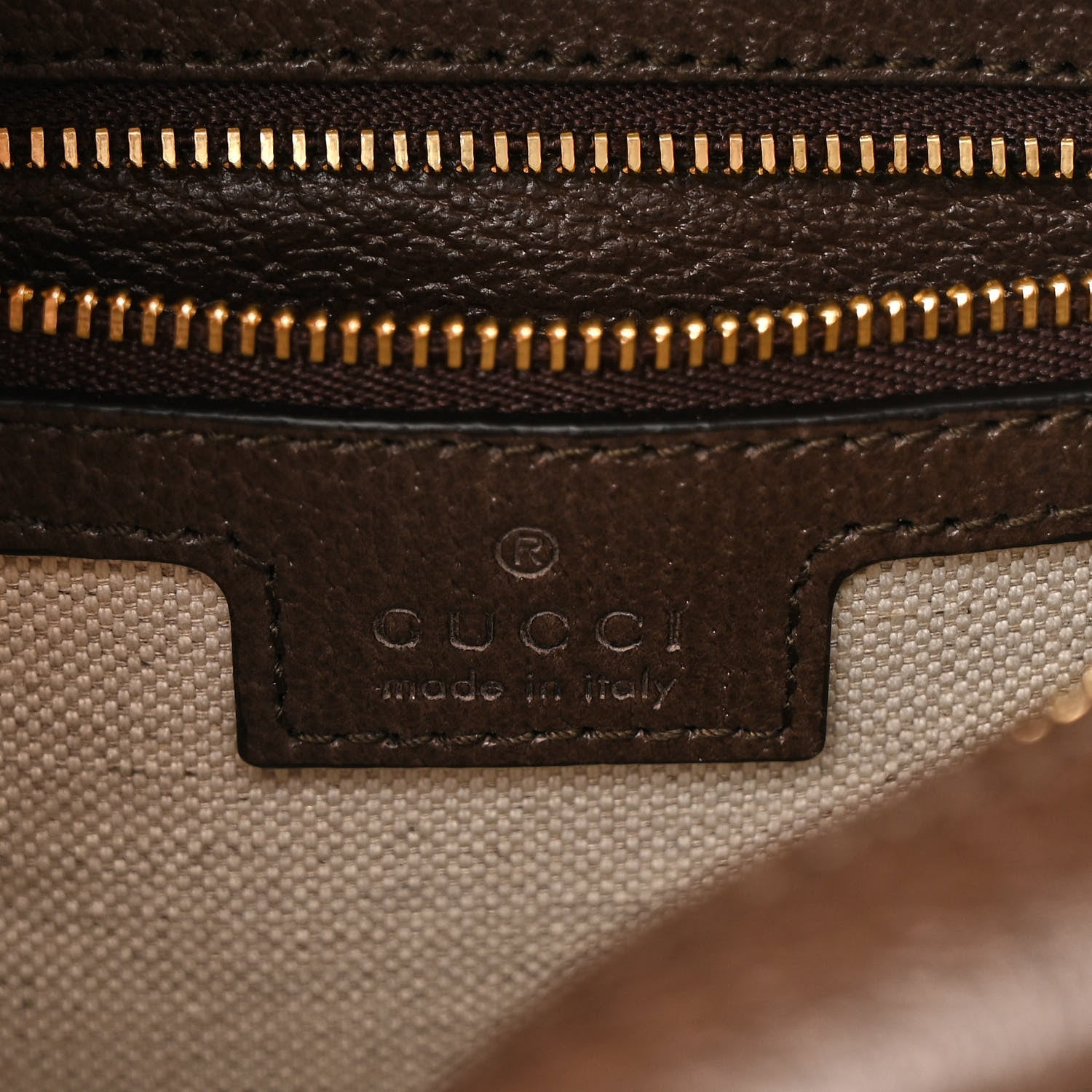 Gucci GG Supreme Monogram Textured Dollar Calfskin Web Studded Mini Ophidia Flap Shoulder Bag Beige Ebony New Acero 6 of 10