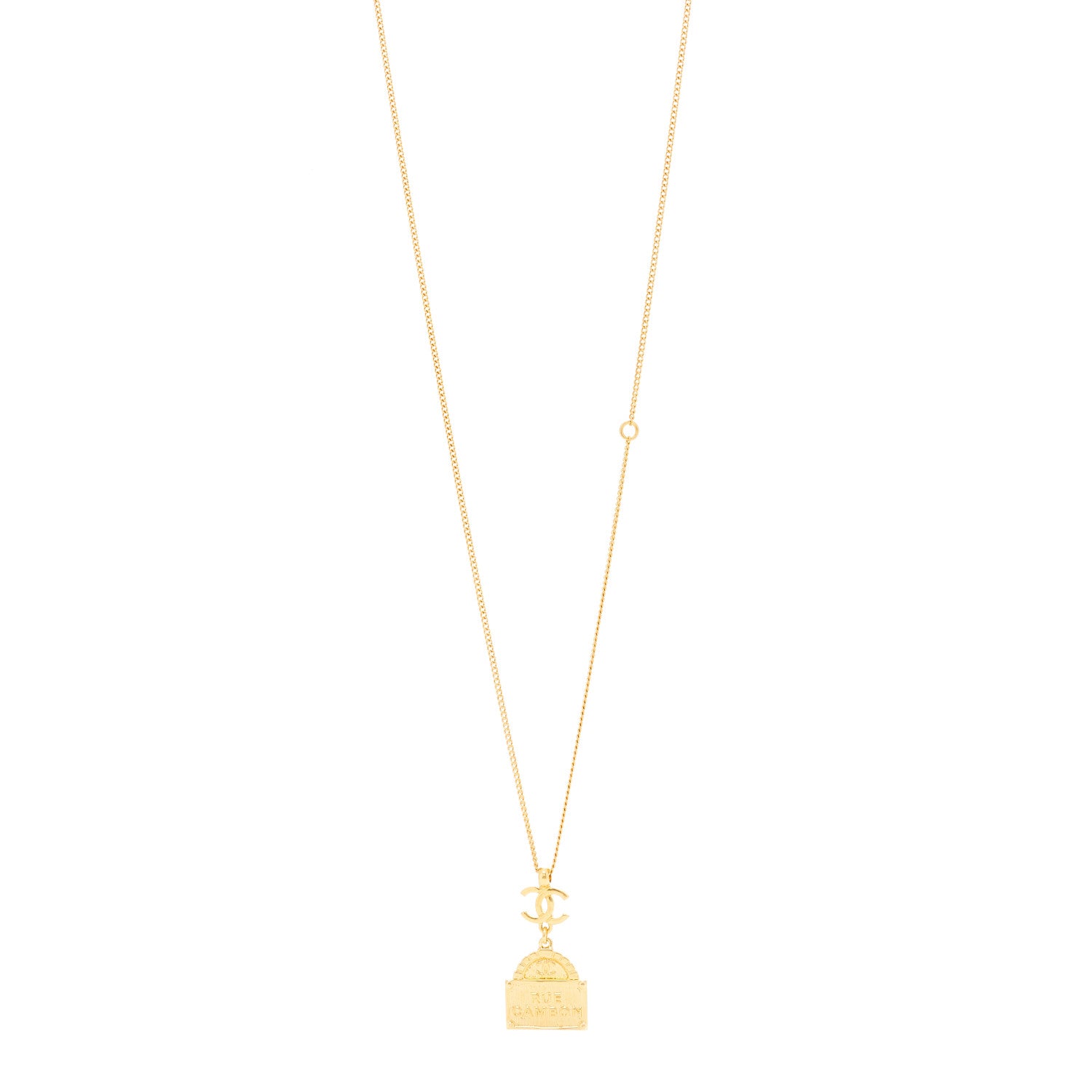 Chanel Metal CC Rue Cambon Necklace Necklace Gold 1 of 6