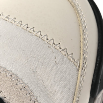 Chanel Velvet Calfskin Mixed Fibers CC Sneakers 36 Ivory Black 12 of 16