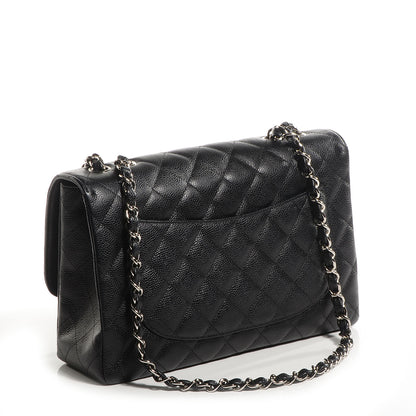 Chanel Caviar Jumbo Single Flap Black 3 of 8