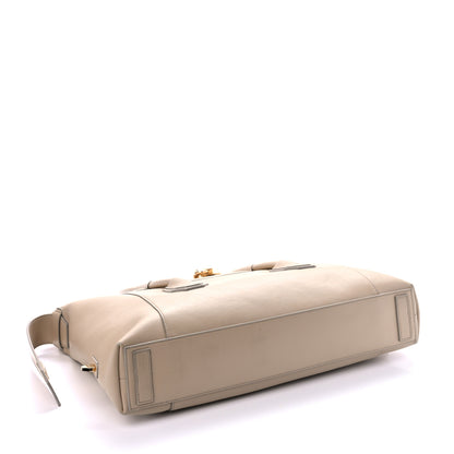 Givenchy Smooth Calfskin Medium Antigona Lock Duffle Bag Beige 4 of 10