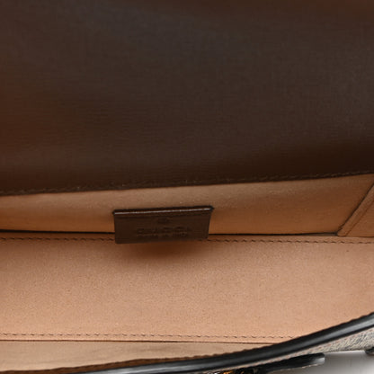 Gucci GG Supreme Monogram Mini Horsebit 1955 Shoulder Bag Beige Brown Sugar 5 of 11