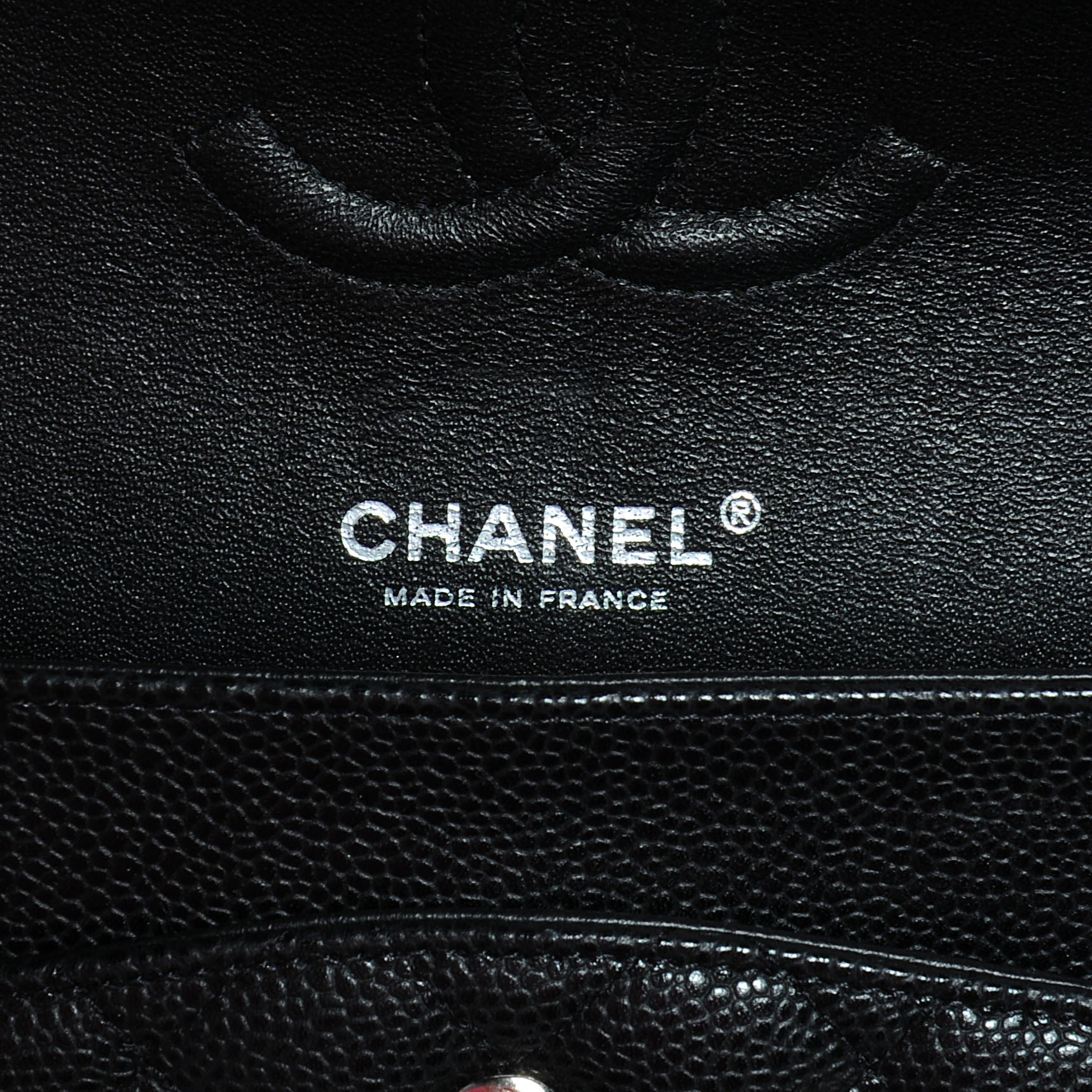 Chanel Caviar Quilted Medium Double Flap Black 6 of 7