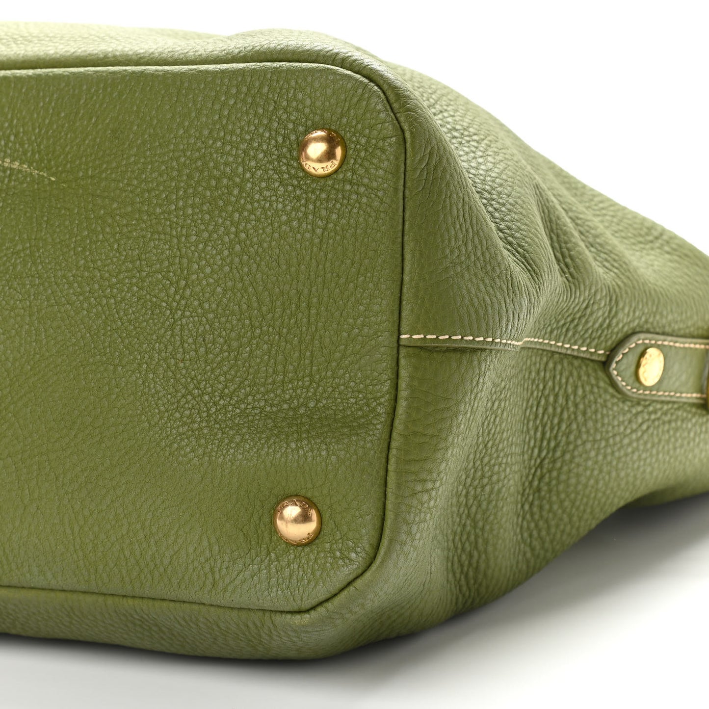 Vitello Daino Shopping Tote Green
