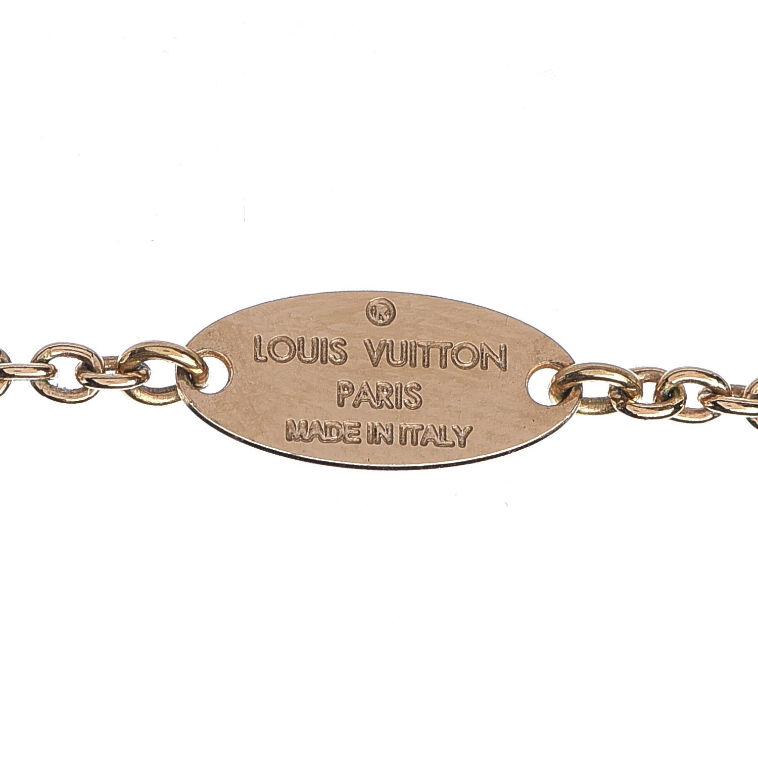Louis Vuitton Essential V Necklace Gold 7 of 7