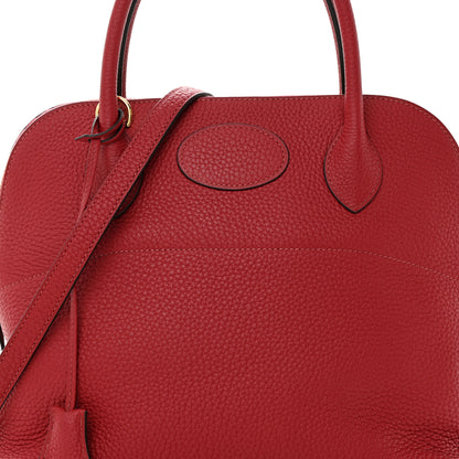 Hermes Taurillon Clemence Bolide 31 Rouge Grenat 7 of 9