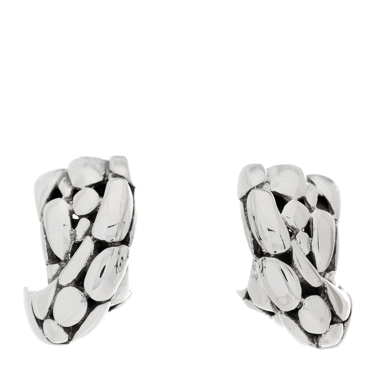 John Hardy Sterling Silver Kali Cross Hoop Earrings 1 of 4