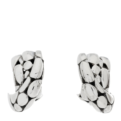 John Hardy Sterling Silver Kali Cross Hoop Earrings 1 of 4