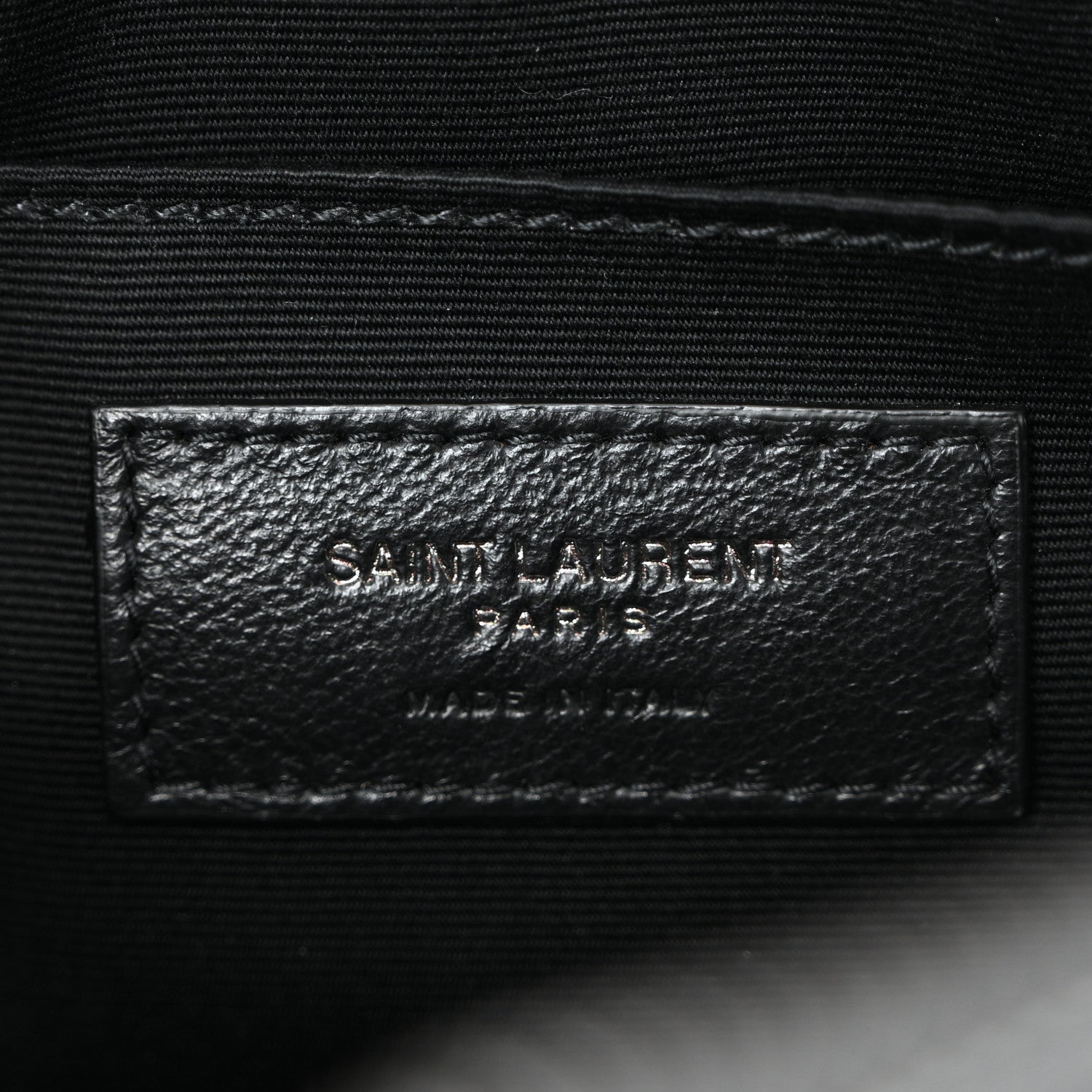 Saint Laurent Calfskin Matelasse Monogram Monochrome Lou Camera Bag Black 6 of 10
