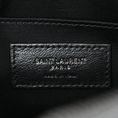 Saint Laurent Calfskin Matelasse Monogram Monochrome Lou Camera Bag Black 6 of 10