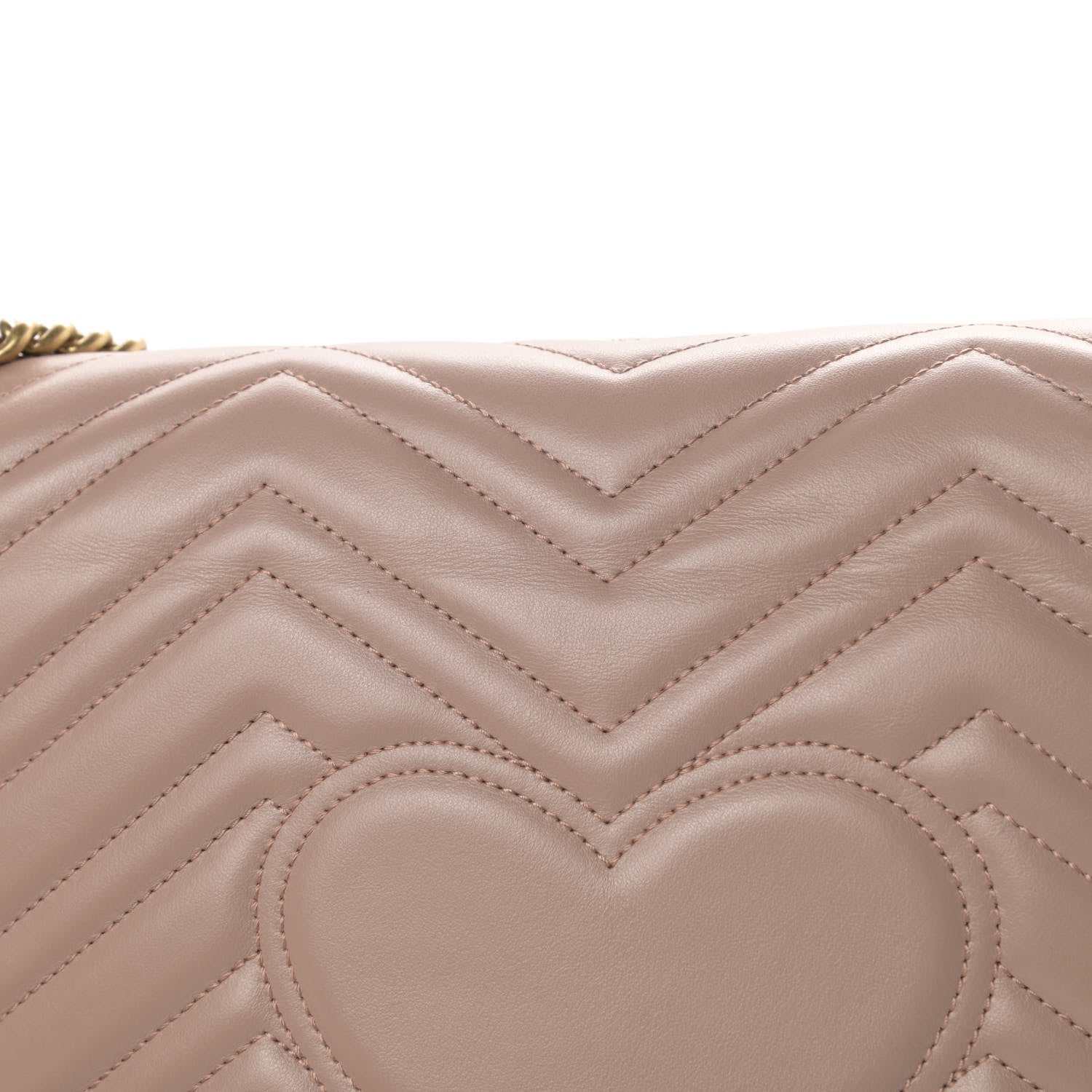 Gucci Calfskin Matelasse Large GG Marmont Shoulder Bag Porcelain Rose 13 of 14