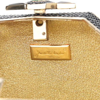 Judith Leiber Swarovski Crystal Minaudiere Clutch Black 6 of 16