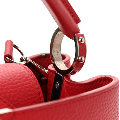 Louis Vuitton Taurillon Capucines BB Rubis 10 of 10
