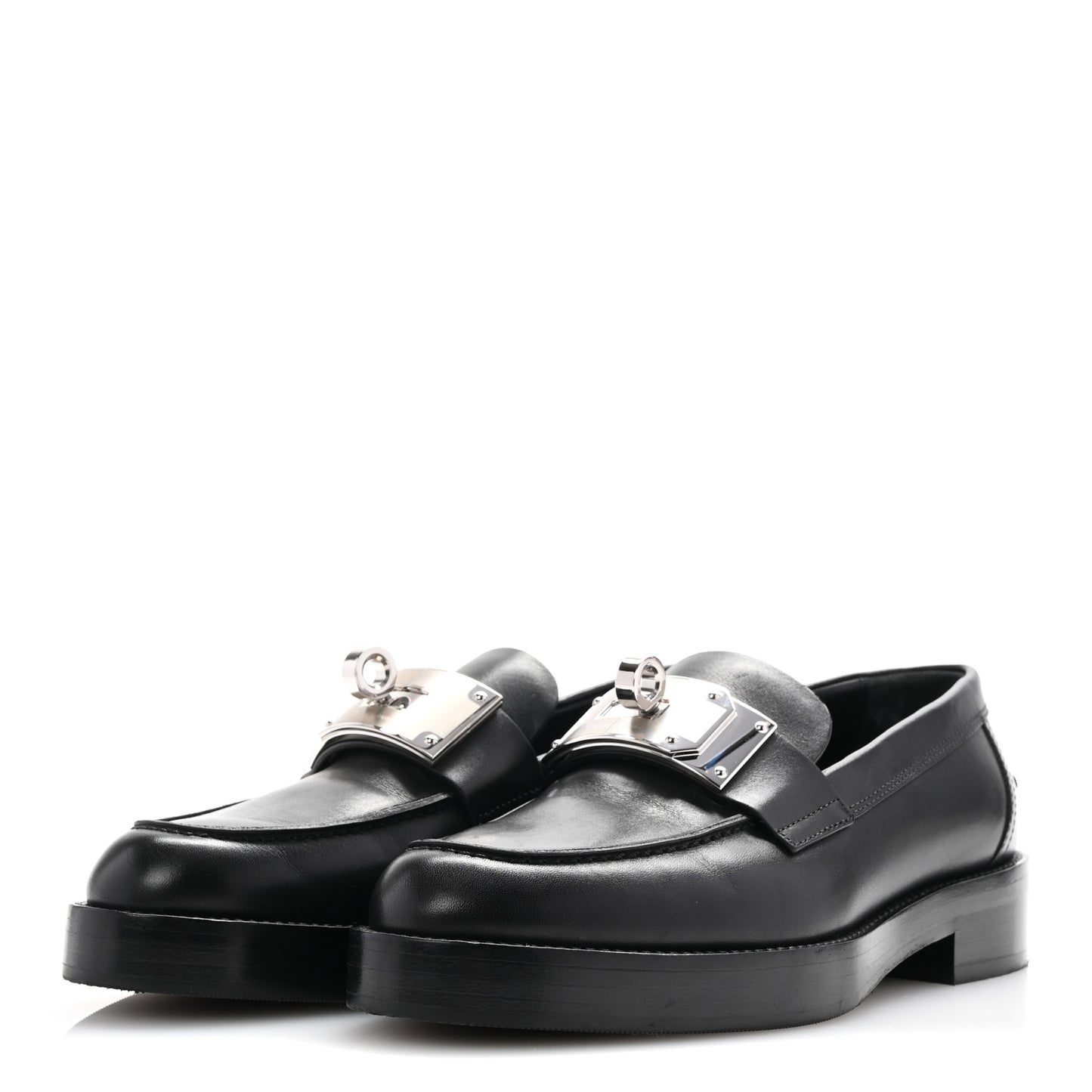 Calfskin Womens Hot Loafer 36 Black