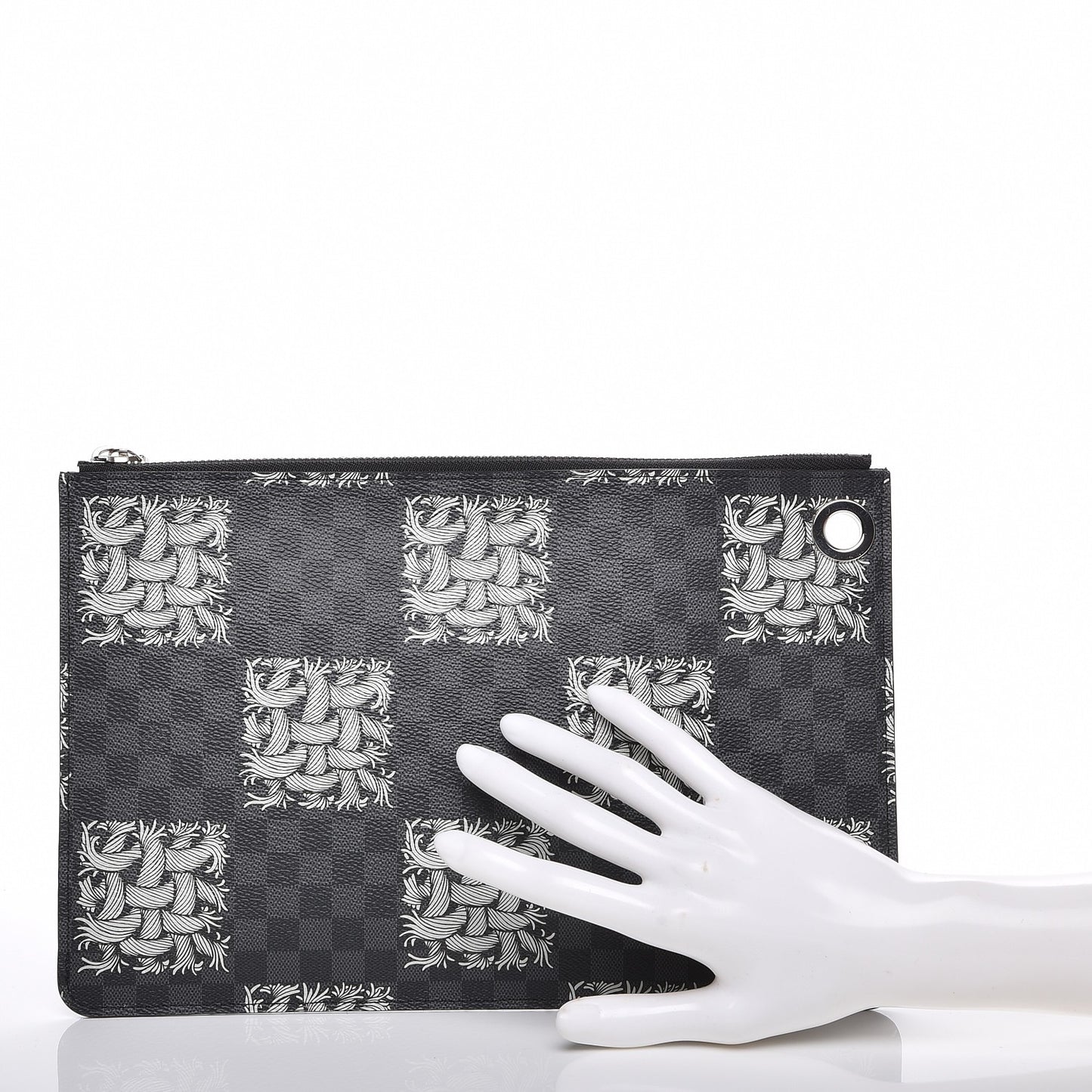 Damier Graphite Rope Pochette Jour PM White