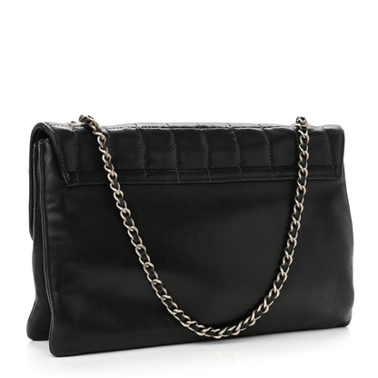 Chanel Lambskin Chocolate Bar Mademoiselle Flap Black 3 of 10
