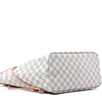 Louis Vuitton Damier Azur Neo Neverfull MM Rose Ballerine 7 of 8