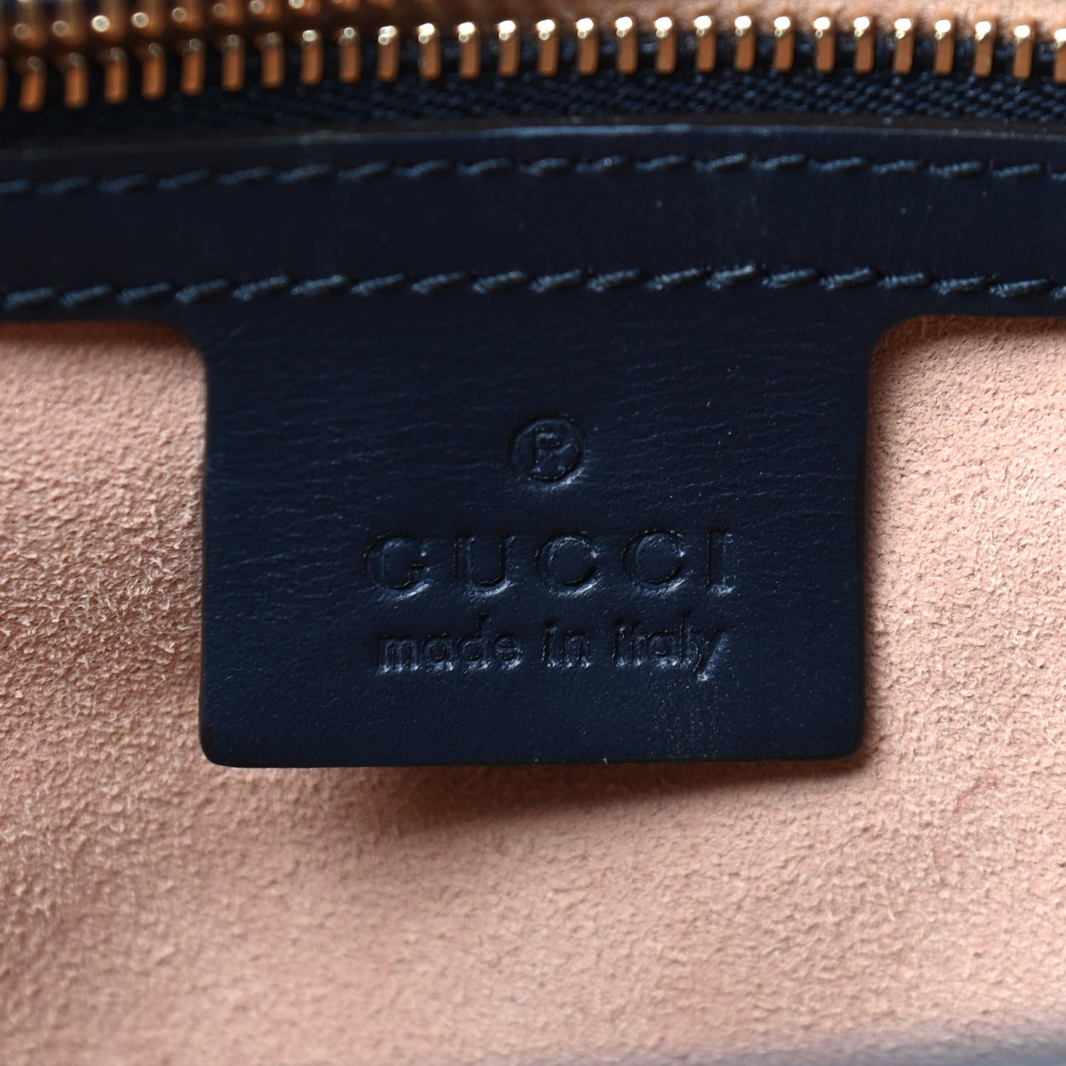 Gucci GG Supreme Monogram Small Messenger Shoulder Bag Beige Blue Navy 6 of 9