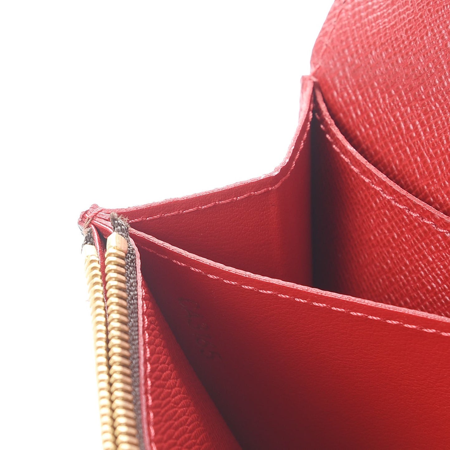 Damier Ebene Caissa Wallet Cherry