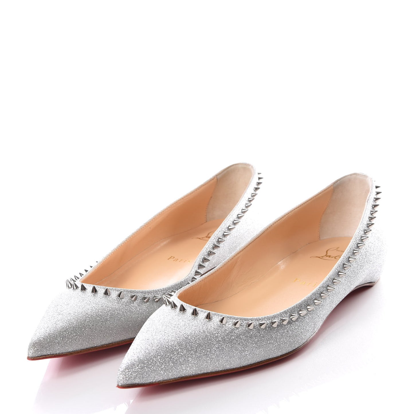 Mini Glitter Anjalina Flats 36 Silver