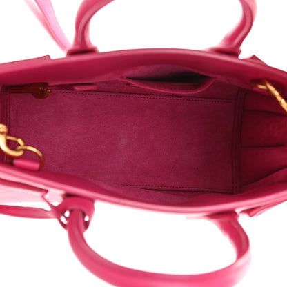 Saint Laurent Calfskin Nano Sac De Jour Lipstick Fuchsia 5 of 10
