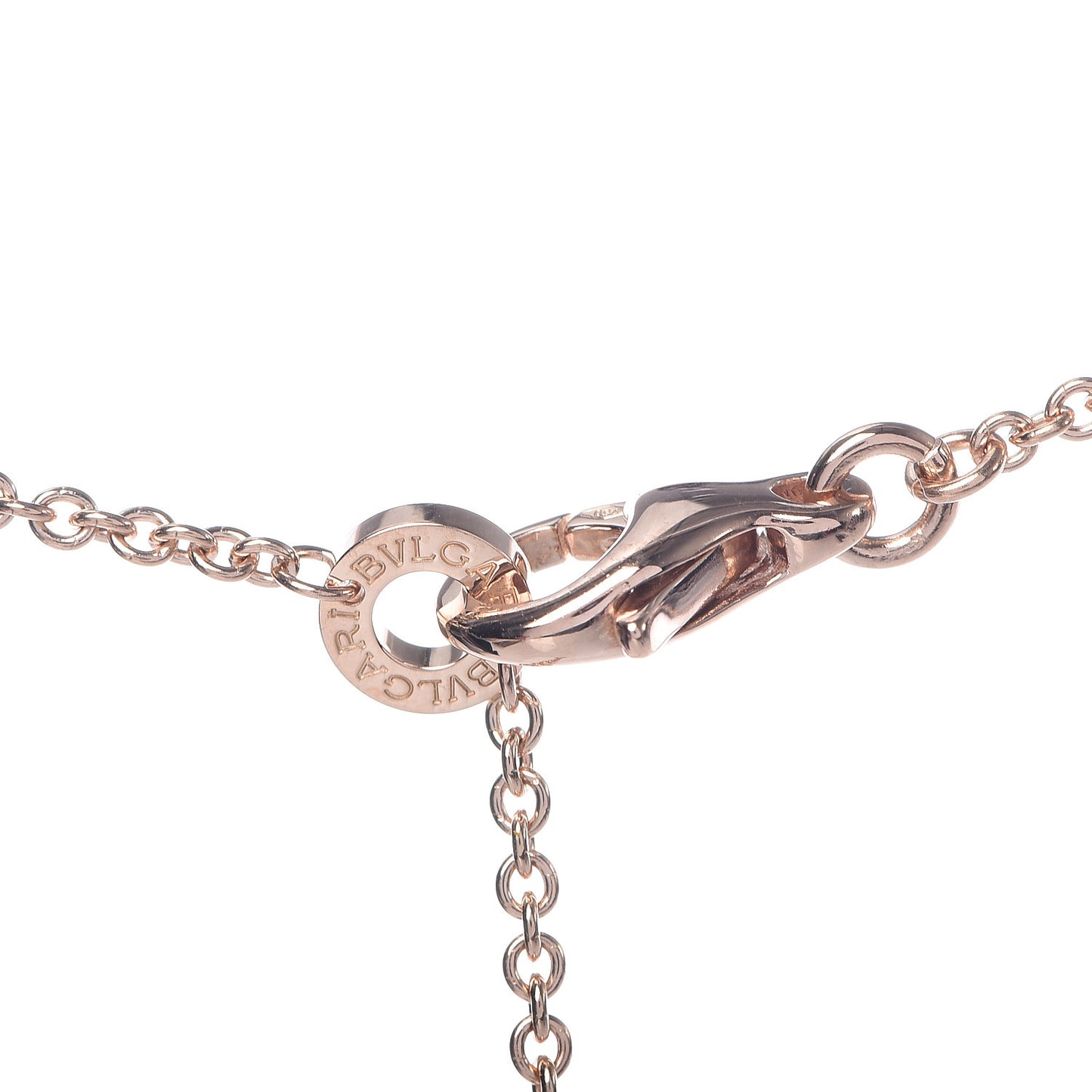 18K Rose Gold Diamond Mother of Pearl Carnelian BVLGARI BVLGARI Pendant Necklace