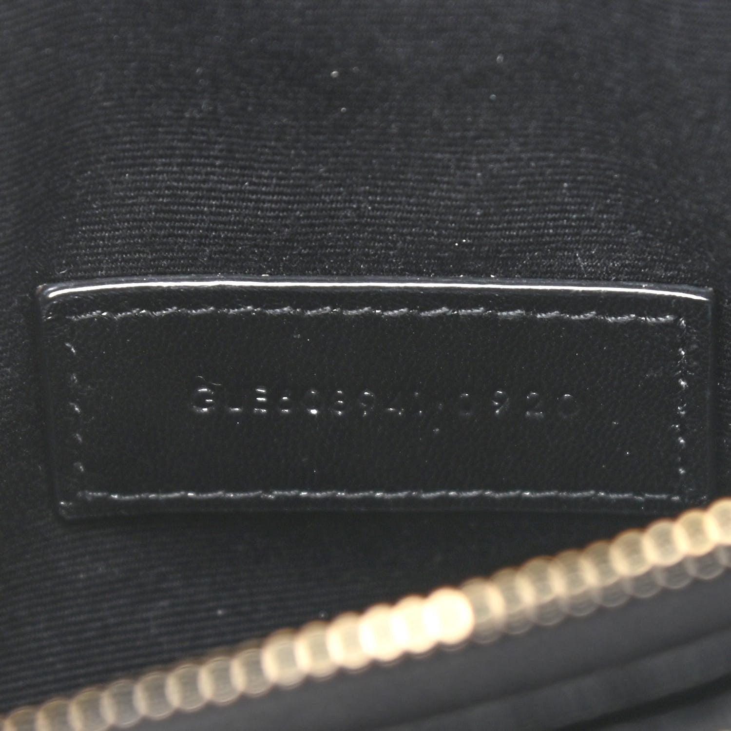 Saint Laurent Grained Lambskin Quilted Mini Becky Double Zip Bag Black 8 of 10
