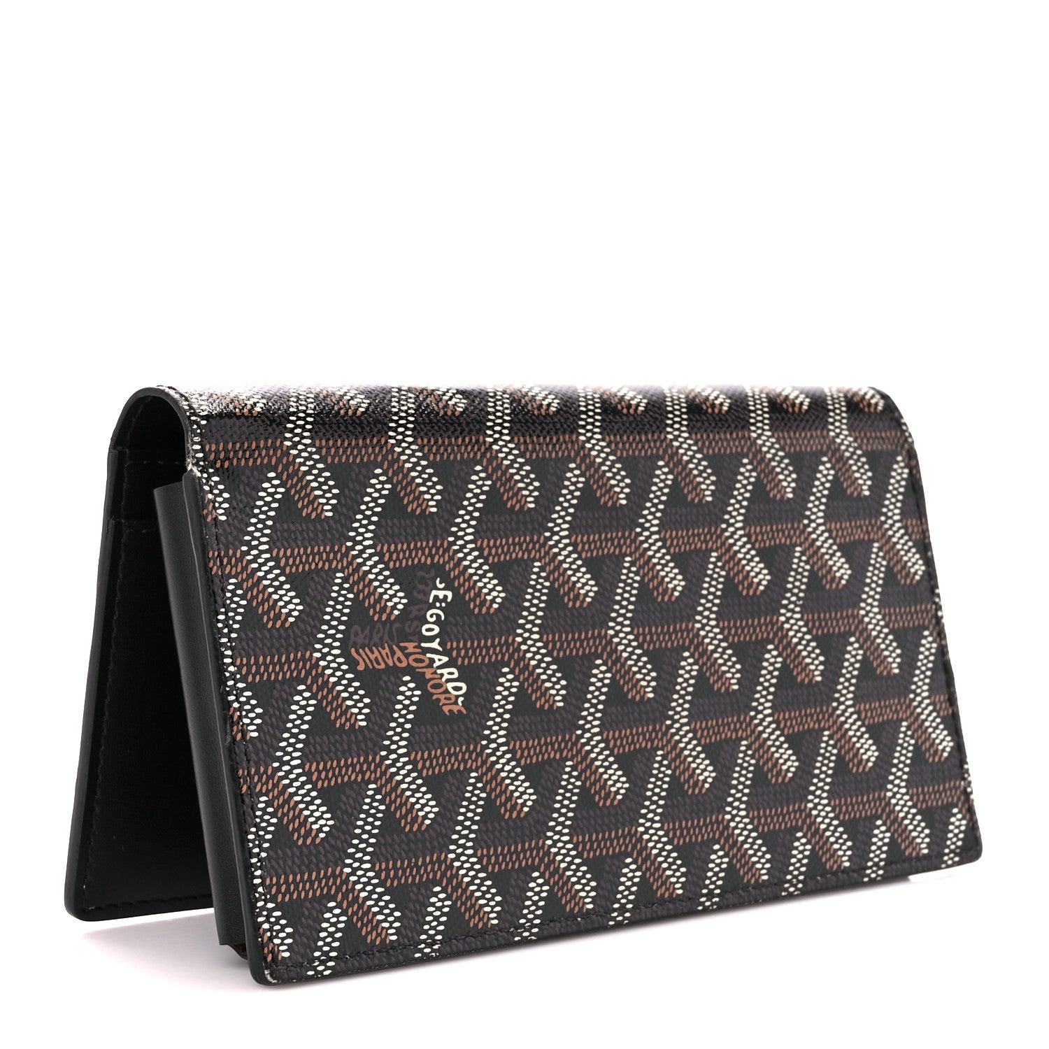 Goyard Goyardine Saint-Lambert Wallet Black Gold 3 of 14