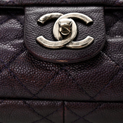 Chanel Caviar Quilted Jumbo Easy Flap Purple 11 of 12