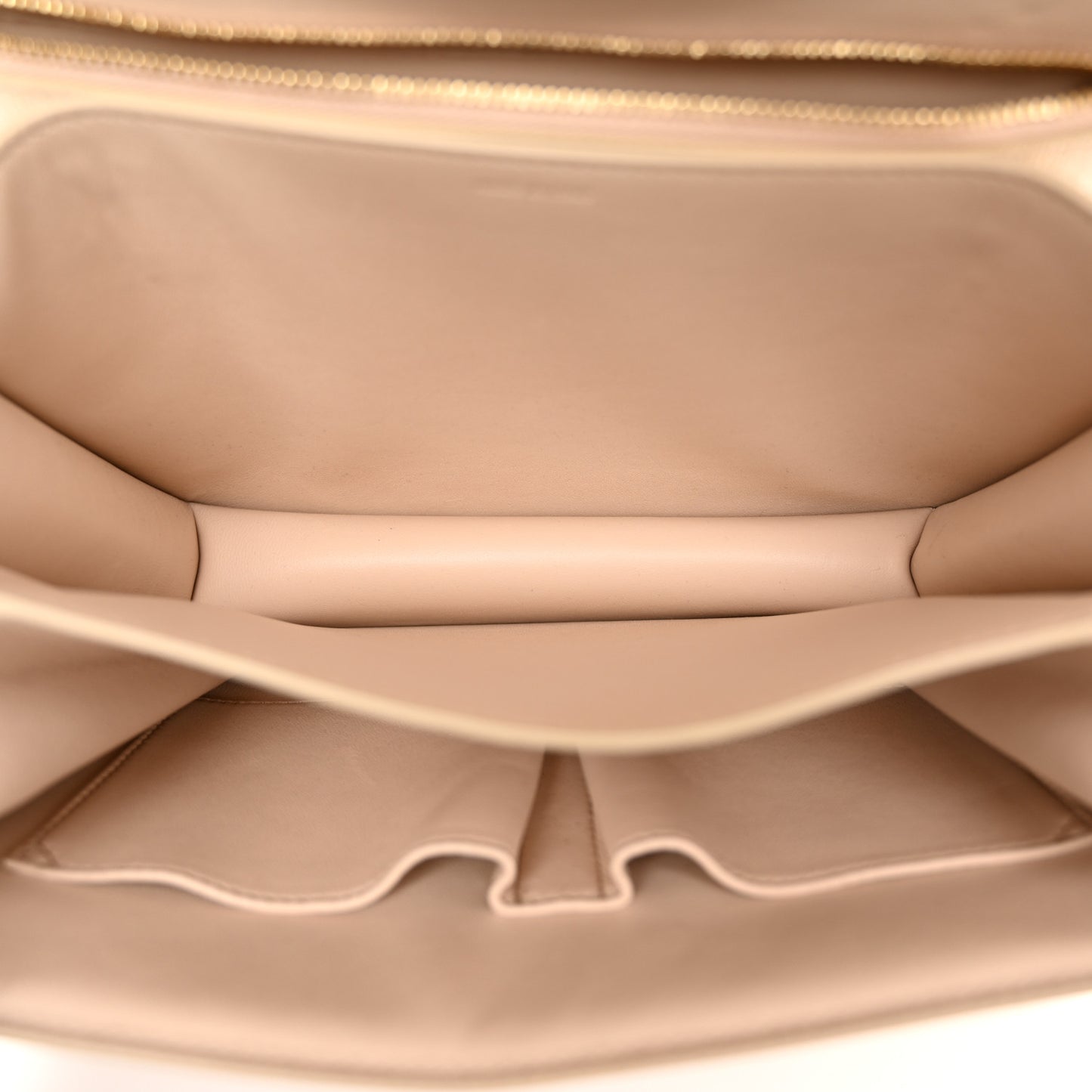 Liege Calfskin Medium Classic Box Flap Bag Powder