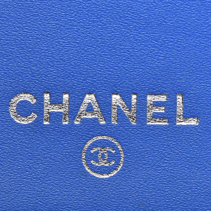 Chanel Patent Calfskin Quilted Boy Yen Wallet Dark Blue 15 of 20