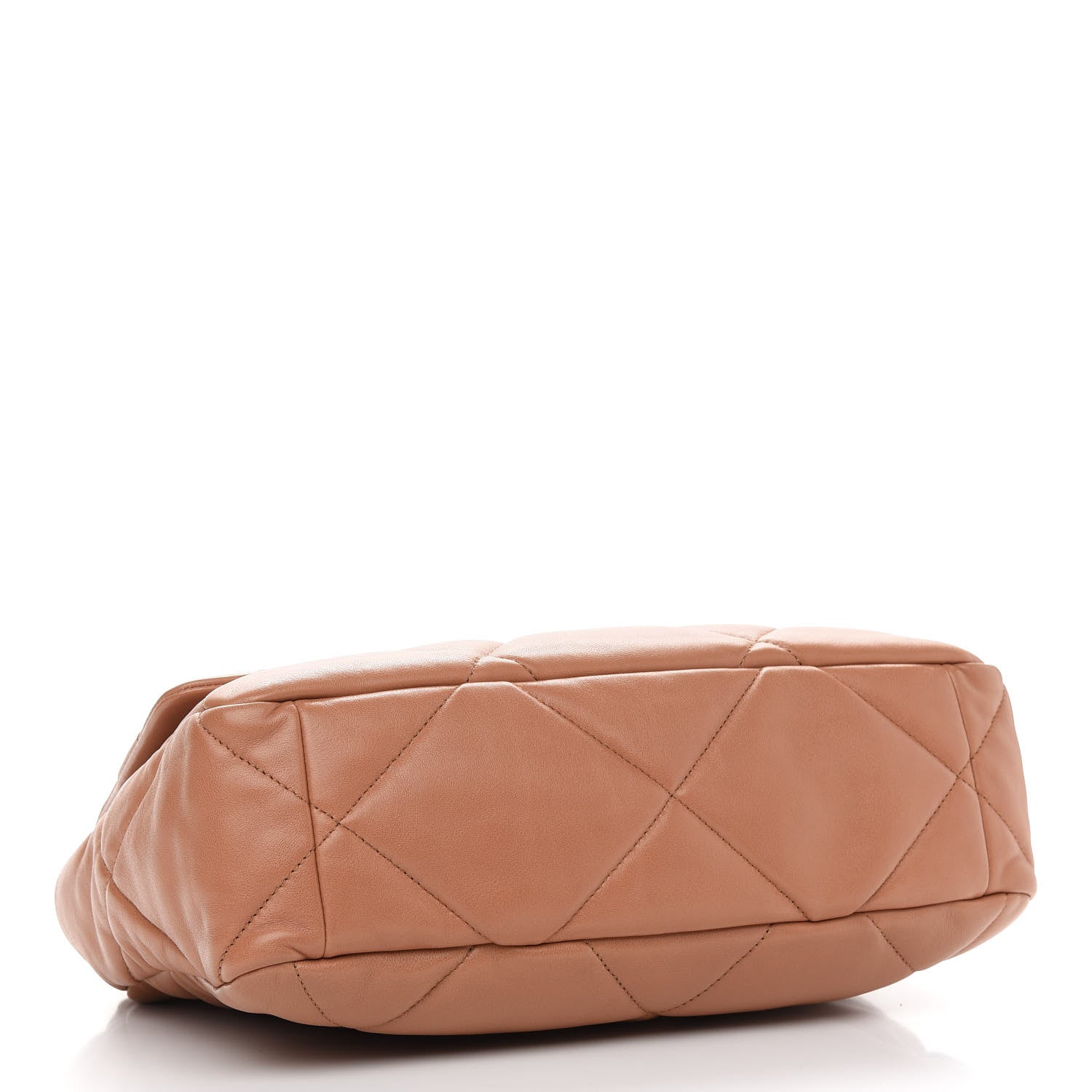 Chanel Lambskin Quilted Large Chanel 19 Flap Brown 4 of 9