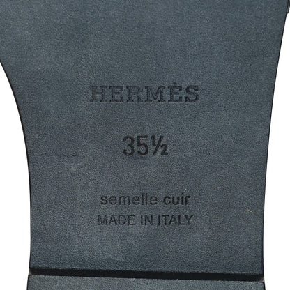 Hermes Denim Canvas Oran Sandals 35.5 Bleu Brut 7 of 8