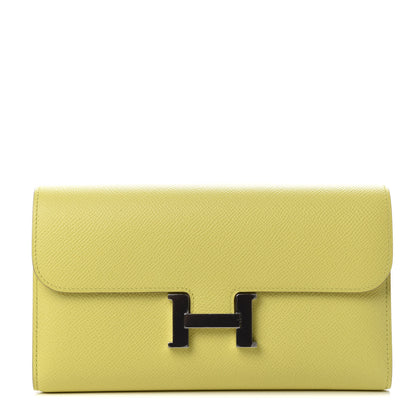 Hermes Epsom Constance Long Wallet Soufre 1 of 8