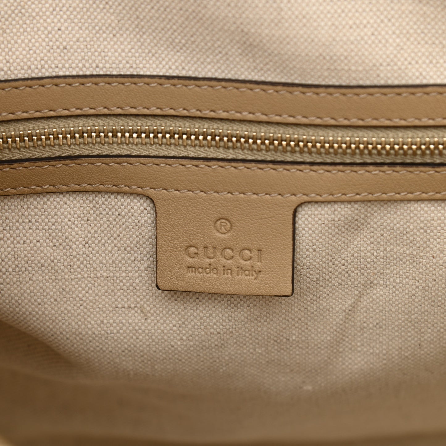 GG Supreme Monogram Medium Nice Top Handle Dome Bag Beige